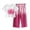 ZI-Hot Pink, variant on Wxirdiow Girl Two Piece Outfit Tween Girls Clothes Short Sleeve Graphic T-Shirt Top Cargo Pants 2pcs Outfit Set Hot Pink Size,6-7 Years