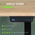 thumbnail image 5 of WOJTECH Adjustable Height Standing Solid Wood Desk - Powerful Dual Motor Frame, Sturdy Steel Legs, Silent and Smooth Lift Sit to Stand Electric Raising Desk for Home Office - Nature, 48x24in, 5 of 7