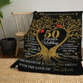 thumbnail image 5 of to My Wife Blanket, Wedding Anniversary Blanket Gifts for Her, Romantic Gift for Wife from Husband, Anniversary Marriage Gift for Couple, Happy Anniversary Present for Girlfriend 50"x60", 5 of 5