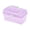 Purple, variant on Clear Double Layer Plastic Art Supply Box, Portable Storage Case for Pencils Brushes Drawing Tools, Multi Compartment Organizer for Studio (Green)