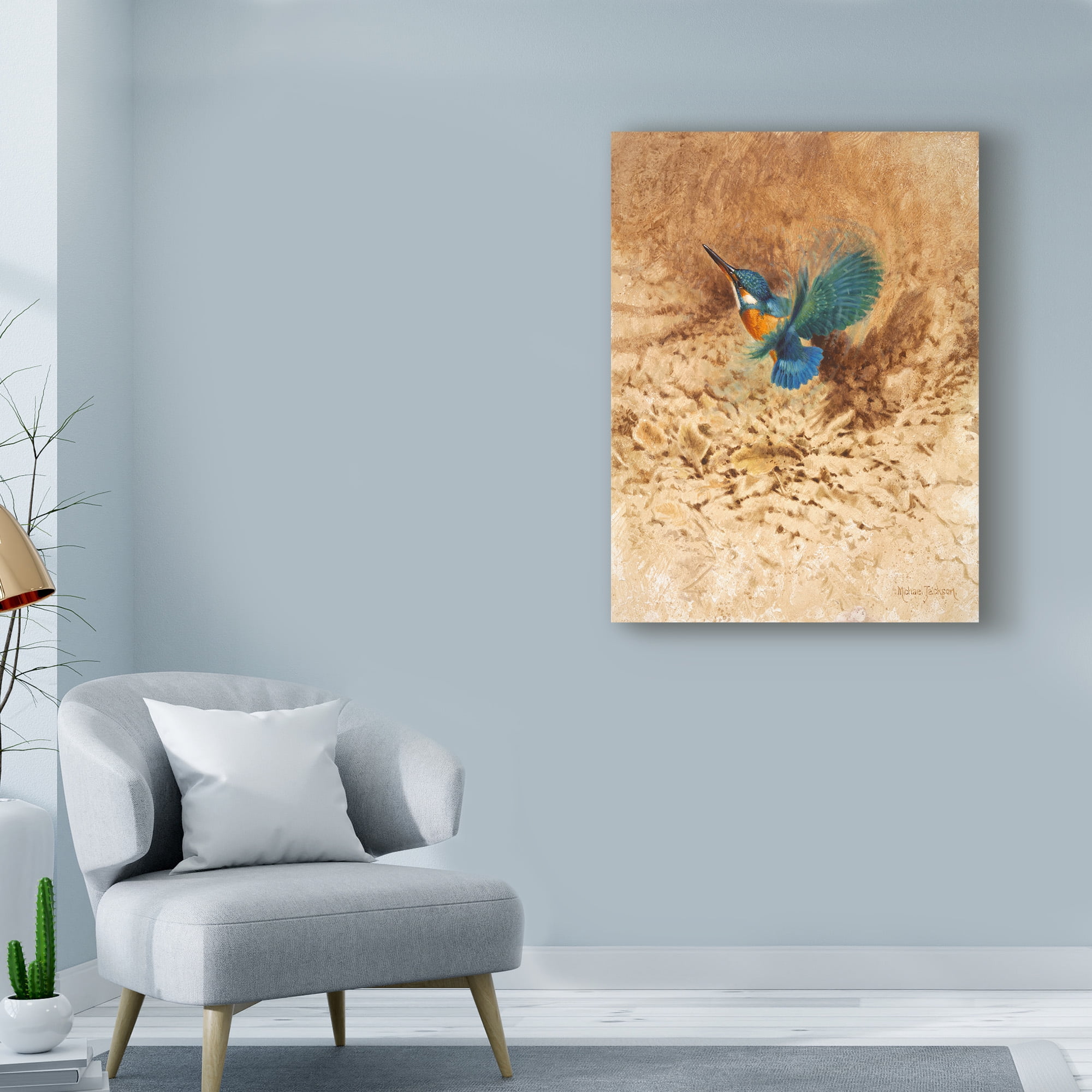 Kingfisher Study' Canvas Art by Michael Jackson