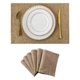 thumbnail image 1 of Nvzi Manteles individuales de lino, manteles para mesa de comedor, protectores de superficies,accesorios de decoración de cocina (juego de 6, tamaño 18,9 x 13 pulgadas, A06), 1 of 5