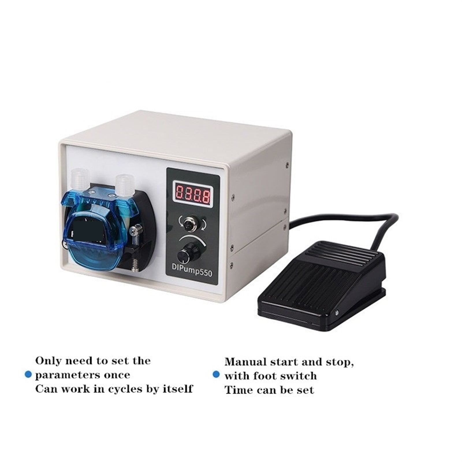 24V DC Peristaltic Pump Power Off Memory Dosing Pump Aquarium Lab Analytic Diy Liquids Motor Tool