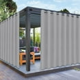 thumbnail image 1 of Rideaux d'Extérieur pour Patio – Rideaux d'Extérieur Résistants aux Intempéries et à la Décoloration pour Gazebo, Véranda avant, Pergola, Rideau d'Intimité Bloquant le Soleil x Panneau Orange, 1 of 7