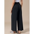 thumbnail image 3 of DARING DIVA Women's Wide Leg Baggy Palazzo Casual Pant Small Black, 3 of 6