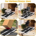 thumbnail image 4 of Telyswee 2-10 FT Portable Wheelchair Ramp, Wheel Chair Ramps for Homes with Transit Plate, Aluminum Wheelchair Ramp with Non-Skid Surface and Reflective Strips, Weight Capacity Up to 600 Lbs, 4 of 6