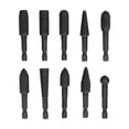 thumbnail image 1 of Juego de fresas rotativas, brocas de acero con alto contenido de carbono, accesorio de herramienta de corte, brocas para amoladora de matrices 10 piezas, 1 of 9