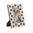 thumbnail image 4 of Rectangle Picture Frames for Tabletop Display - Modern Paw-Print Decorative Photo Frame for Console, Mantel, and Shelf - Wood and Glass Pictures for Study and Office Desk - 9", Black & White, 4 of 10
