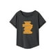 thumbnail image 1 of Camiseta para mujer con cuello redondo, camiseta básica simple para caminar, uso diario, viajes S, 1 of 7