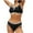 Black, variant on Puntoco 2025 Summer Beach Swim Bathing Suits Women's 2025 Spring Fashion Bikini Hanging Neck Split Swimsuit Set Black S(S)