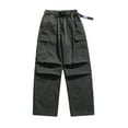 thumbnail image 2 of Lilgiuy Men's Cargo Pants Workout Joggers Stretch Straight Leg Sweatpants Hiking Tactical Pants with Multi Pockets, 2 of 5