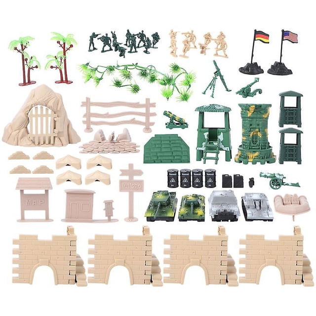 100 piezas modelo de escena militar