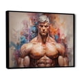 thumbnail image 2 of Designart "Bodybuilding Muscle Euphony III" Sports Floater Framed Canvas Art Print, 2 of 7
