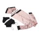 thumbnail image 4 of Pijama de encaje con bata, 4 piezas de lencería de satén para mujer, conjunto de pijama de encaje diseñado para el futuro, 4 of 9