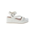 thumbnail image 3 of Time and Tru Women's Cross Strap Wedge Sandals, 3 of 7