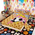 thumbnail image 2 of Erosebridal Soccer Ball Full Size Sheets, Cute Sport Bed Sheets for Girls and Boys, 4-Piece, 1 Flat Sheet, 1 Fitted Sheet and 2 Pillowcases, 2 of 6