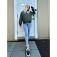thumbnail image 6 of Women'S Barn Jacket Casual Coat Zip Up Spring Fall Clothes with Pockets Army Green XXL, 6 of 7
