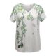 thumbnail image 4 of Camiseta de manga corta suelta con cuello en V y estampado informal a la moda para mujer Pompotops hkajfhjk464347, 4 of 5