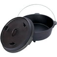 thumbnail image 2 of Yiyuanjin pre-Seasoned Cast Iron Dutch Oven with Lid, 4.5 Quart Outdoor Camping Pot BBQ Cooking Pot, 2 of 8
