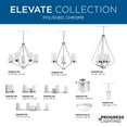 thumbnail image 6 of Progress Lighting Elevate 3-Light Bath Vanity in Polished Chrome with Etched White Glass Shade, 6 of 7