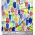thumbnail image 3 of oneOone Silk Tabby Fabric Chevron & Brush Stroke Panel Print Fabric BTY 42 Inch Wide, 3 of 3