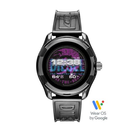 Mens Diesel On Fadelite HR & GPS Black Silicone Smartwatch