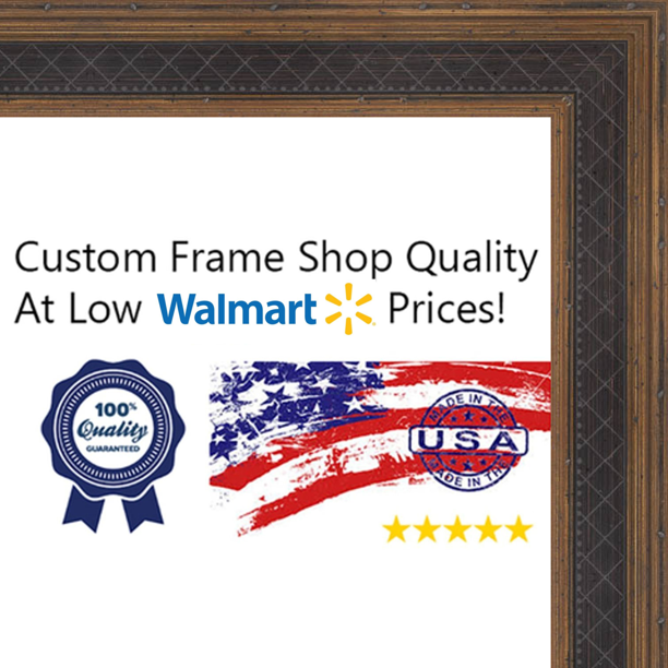Download 11x17 Checkered Navy Blue W Dark Gold Raised Trim Wood Frame Oxford I Medium Great For Posters Photos Art Walmart Com Walmart Com