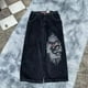 thumbnail image 1 of Vaqueros Retro Skull Hip Y2k Hop Harajuku Vintage Nuevos, 1 of 6