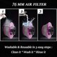 thumbnail image 5 of stainless Filtro de aire de admisión de coche, limpiador de aire de seta reutilizable lavable, 3 pulgadas, 76mm, Metal, 5 of 5