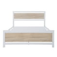 thumbnail image 3 of Full Size Bed Frame with Wood Headboard and Footboard/Heavy Duty Platform Bed Frame Full with Storage No Box Spring Needed,Reinforced Steel Square Tube Mattress Foundation, White, 3 of 6