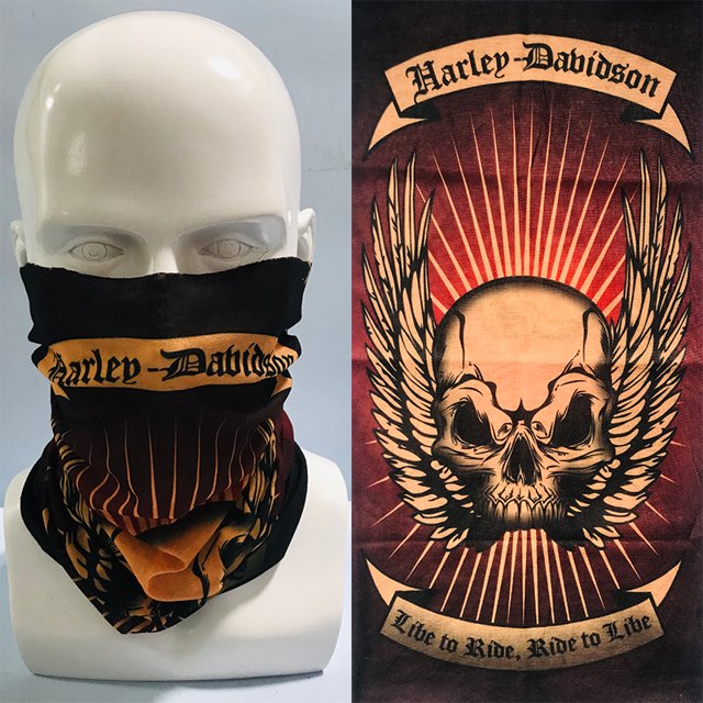 Máscara de montar con capucha mágica multifuncional sin costuras, cálida toalla con cara de calavera para Halloween