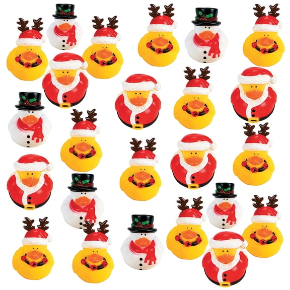 Holiday Rubber Ducks Bulk 120 Pc
