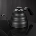 thumbnail image 4 of Playa Kettle Pour sobre tetera de goteo de café robusto resistente 1L 1.2L Pote de agua Handheld Cafe Pots para el restaurante Home Bar Utiliza Negro 1200ml seitruly HA011206-04B, 4 of 7