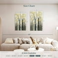 thumbnail image 3 of Elephant Stock The Golden Birch I Wall Art - Vertical Multi Panel Canvas - Living Room Wall Decor - Nature Multi Panel - White And Gray Decor By Marilyn Hageman - 32" x 50", 3 of 4