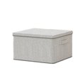 thumbnail image 2 of Large Capacity Foldable Storage Box | Non-Woven Fabric Clothes Organizer | 45×35×25Cm Gray Storage Basket for Wardrobe & Home Organization | 1-Piece, 2 of 7