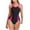 Hot Pink, variant on VBVC New 2024 Womens One Piece Swimsuits Color Block Bikini Athletic Training Swimwear Bathing Suits