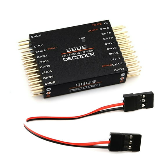 SBUS to PWM Decoder for RC Receivers Convert 16 Channels Output for Futaba, FrSky, and More