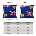 thumbnail image 3 of Decorative Throw Pillow Cover Flag Of The Turks And Caicos Island Square Pillowcases Cushion for Farmhouse Home Decor 26"x26", 3 of 7
