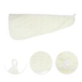 thumbnail image 3 of Unique Bargains 1 Pc Water-absorbent Hair Towel for Bathroom White Coral Fleece, 3 of 3