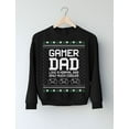 thumbnail image 4 of Tstars Mens Ugly Christmas Sweater Gift for Husband Gamer Dad Gift for Fathers Cool Gaming Christmas Holiday Shirts Xmas Party Funny Humor Christmas Gifts for Him Sweatshirt Ugly Xmas Sweater, 4 of 7