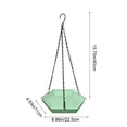 thumbnail image 3 of Hanging Bird Bath Feeder Food Tray Birds Feeds for Feeding Hummingbird, Bluebird, Cardinal, Squirrels, Doves, Seed Holder, Outside Outdoor Garden Decoration for Attracting Wild Birds, 3 of 6