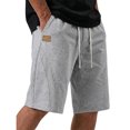 thumbnail image 2 of Men's Baggy Sweat Shorts Cotton Fleece 8" Athletic Shorts Big and Tall Workout Gym Lounge Shorts for Mens with Pockets Gray 4XL, 2 of 5