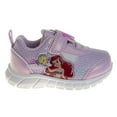 thumbnail image 2 of Disney The Little Mermaid Girls Hook And Loop Sneakers. (Infant Toddler)Pink, Size: 4, 2 of 7