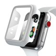 thumbnail image 2 of pzoz Compatible for Apple Watch Series 2 / Series 3 Case with Screen Protector 42mm Accessories Slim Guard Thin Bumper Full Coverage Matte Hard Cover Defense Edge for iWatch Women Men GPS (White), 2 of 4