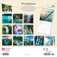thumbnail image 2 of Waterfalls 2026 12x24" (Hanging) Square Wall Calendar | Plastic-Free | BrownTrout, 2 of 9