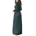 thumbnail image 4 of Niuer Women Fall Baggy Casual Loose Pocket Long Dress Long Sleeve Maxi Dresses Wedding Party Flowy Maxi Dress Cocktail Evening Maxi Long Dress, 4 of 4
