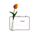 thumbnail image 1 of Tarjeta de jarrón artificial de tulipanes, 1 of 3