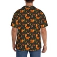 thumbnail image 3 of Vsdgher Festive Squirrels Dark Forest Men's Cuban Shirt, Hawaiian Shirts, Business Casual Button Down Shirts, Short Sleeve Shirt-Small, 3 of 5