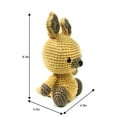 thumbnail image 3 of Hand Crochet Stuff Toy 8" Inches Beige Sitting Kangaroo Karu Plushy, 3 of 4