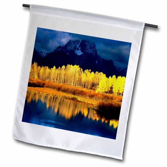 3dRose, The Grand Tetons In Wyoming, 12 x 18 inch Garden Flag